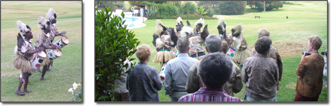 Tribal dance at the Safari Club