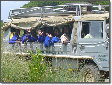 School children camping at the WHWF