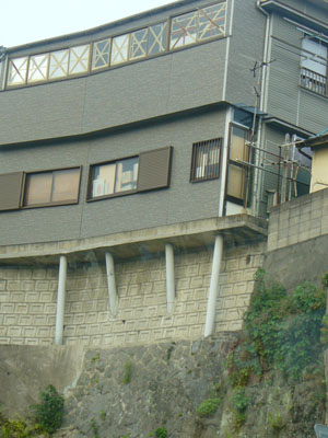 Nagasaki house on steep hillside